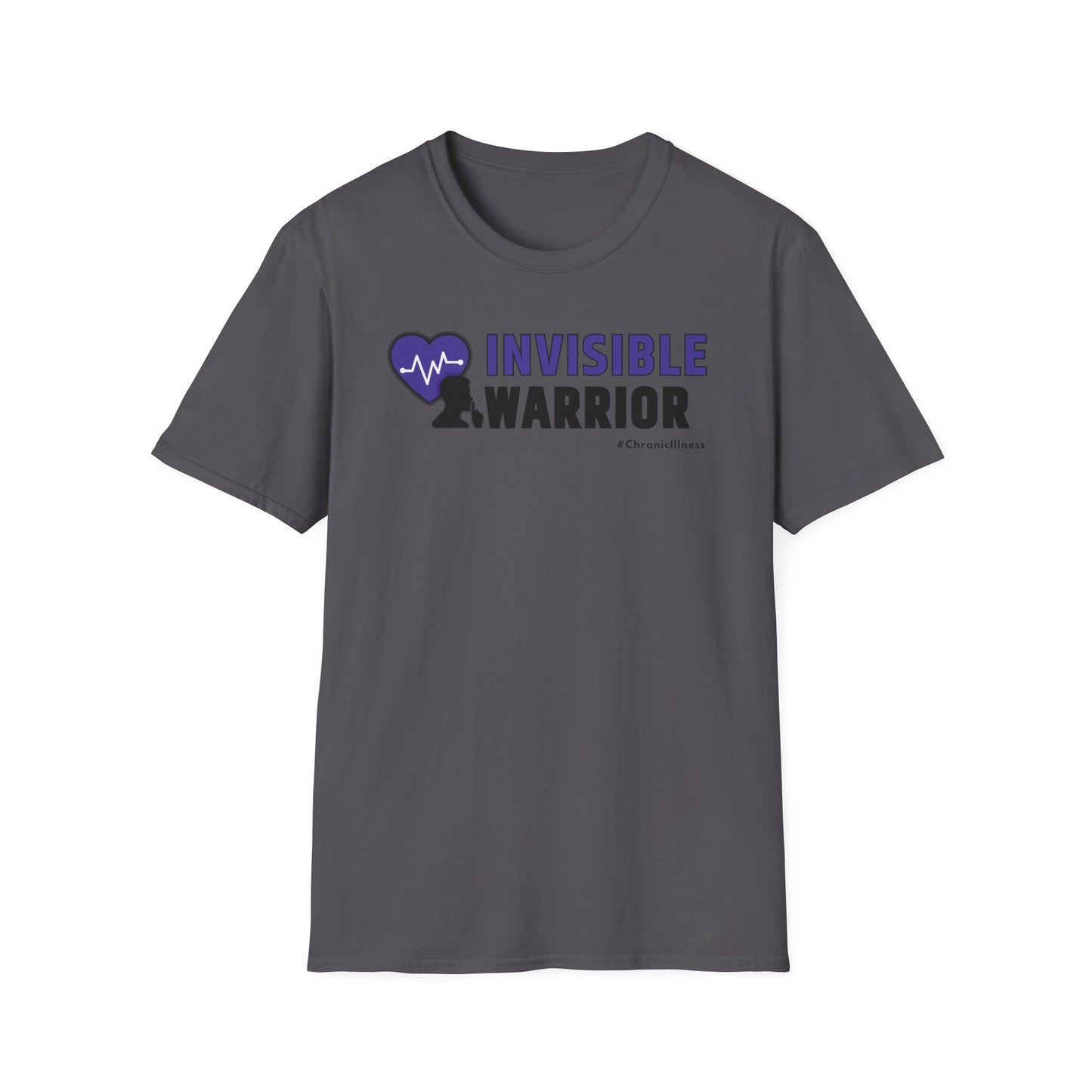 Chronic Illness Invisible Warrior- Purple Design Shirt
