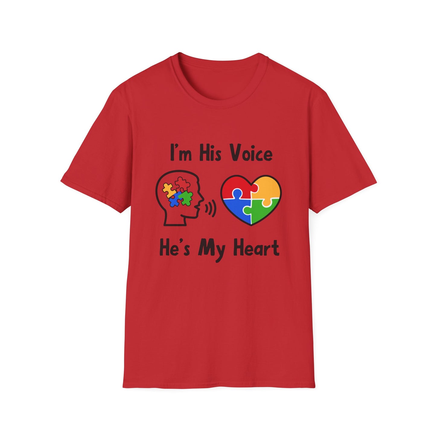 I’m His Voice He’s My Heart – Autism Parent Shirt