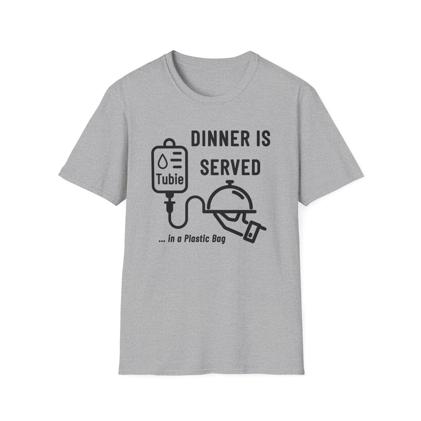 Dinner in a Plastic Bag – Funny Feeding Tube Tee