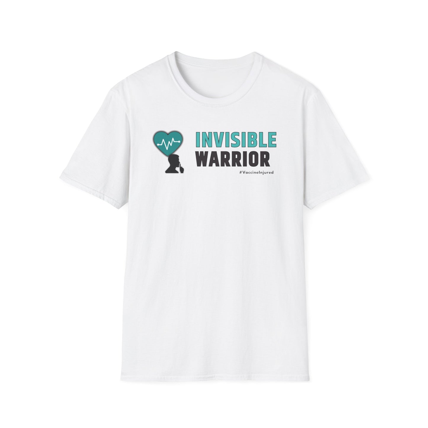 Vaccine Injury Invisible Warrior- Teal Design Shirt
