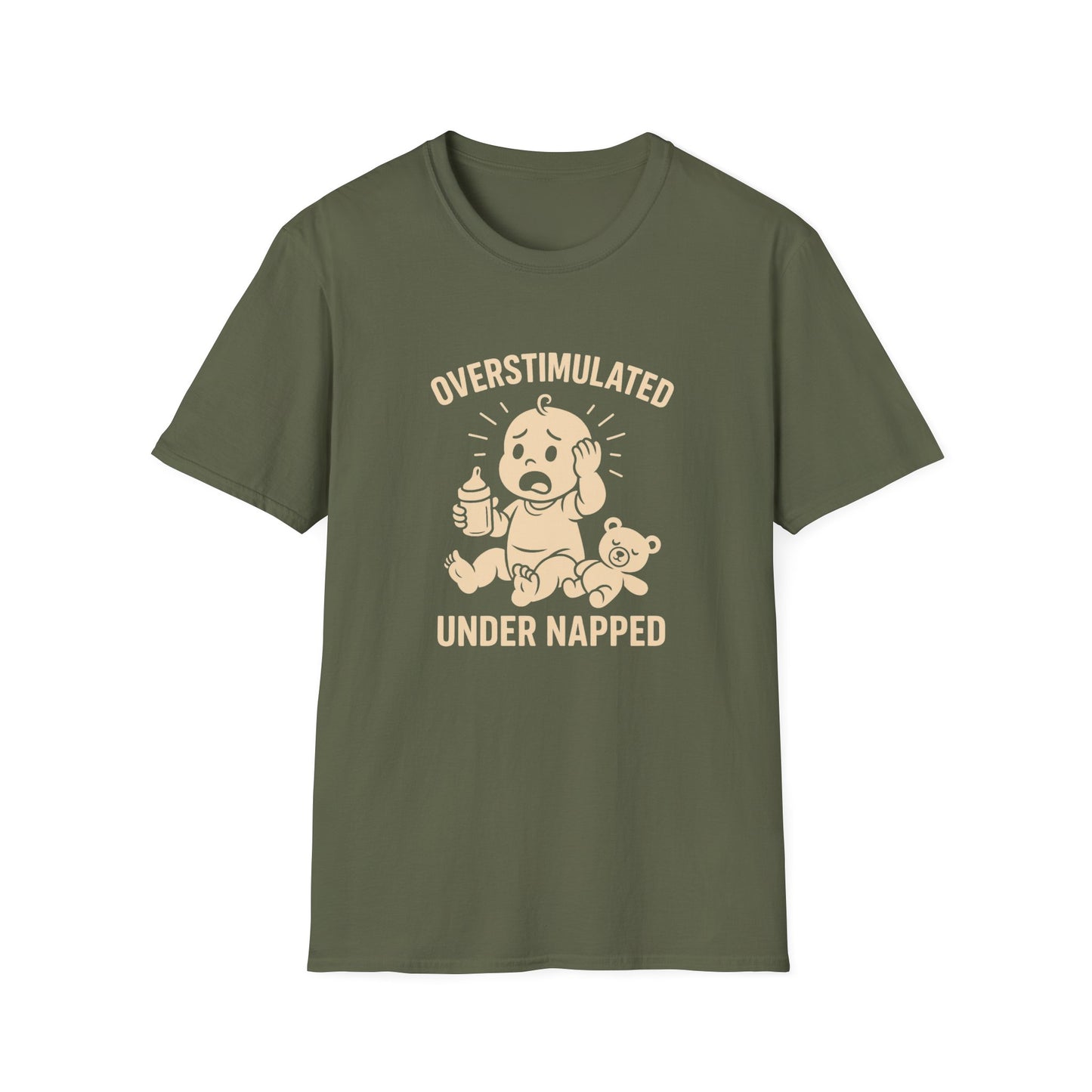 Overstimulated and Under Napped Humor Tee