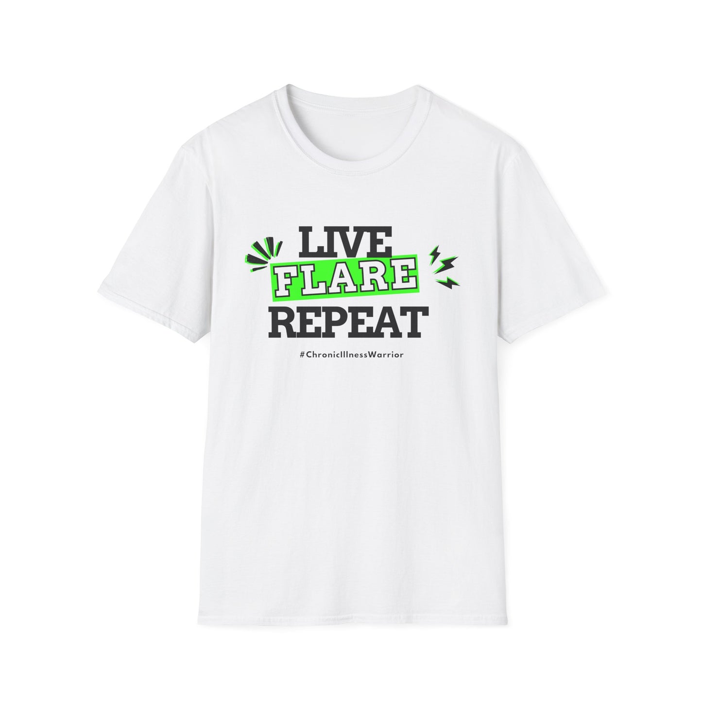 Live Flare Repeat – #ChronicIllnessWarrior Tee