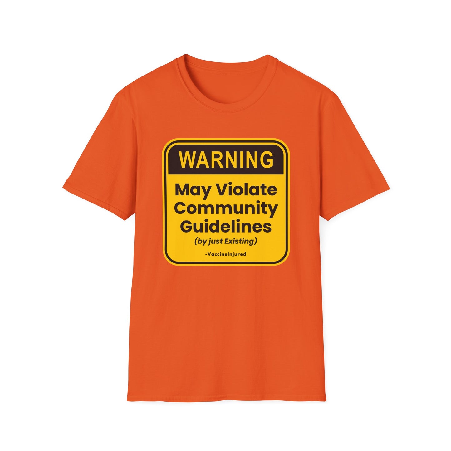 ⚠️ Warning: Community Guidelines T-Shirt