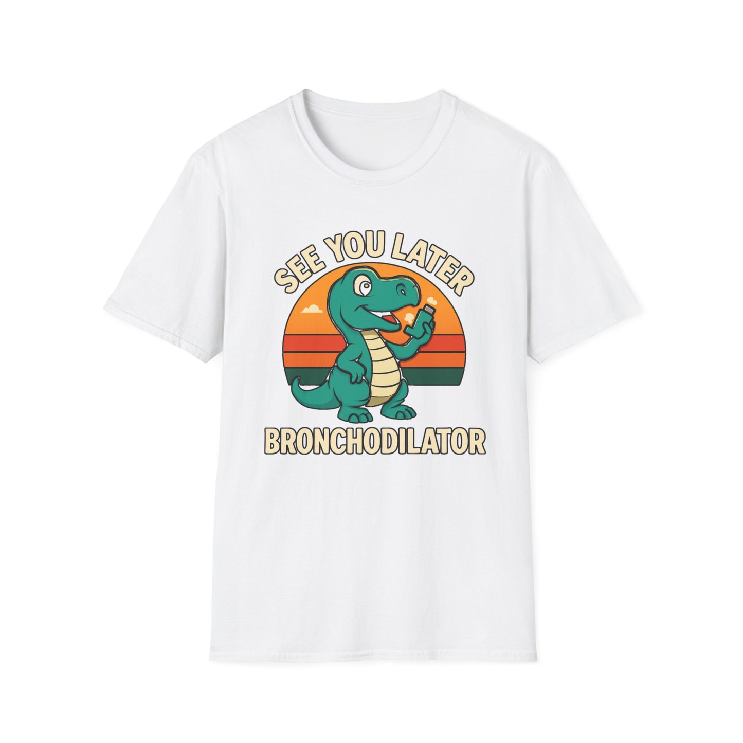 See You Later Bronchodilator – Dino Inhaler Tee