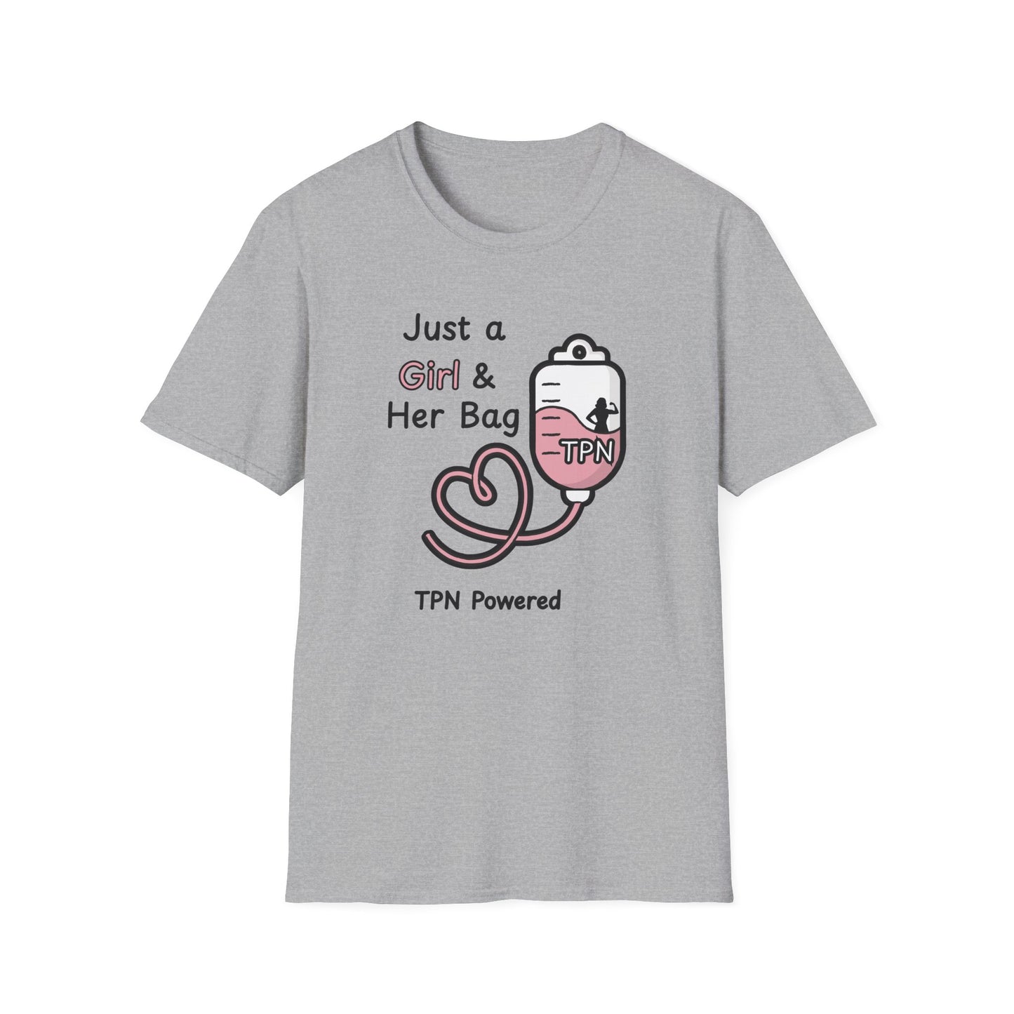 Just a Girl & Her Bag – TPN- IV Nutrition Tee