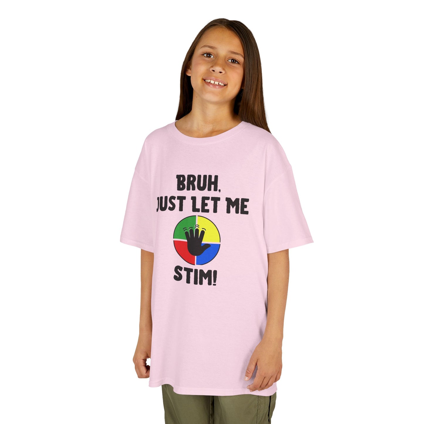 Bruh Just Let Me Stim – Autism Kids Shirt