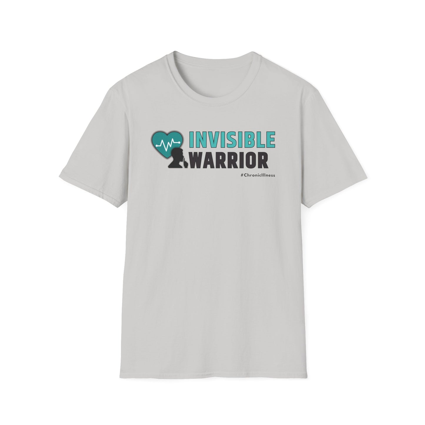 Chronic Illness Invisible Warrior Teal Design Shirt