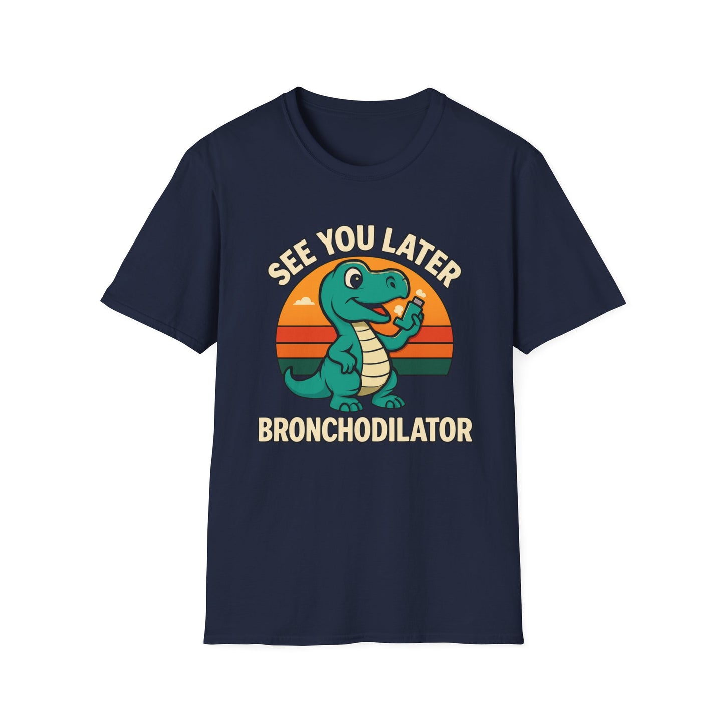 See You Later Bronchodilator – Dino Inhaler Tee