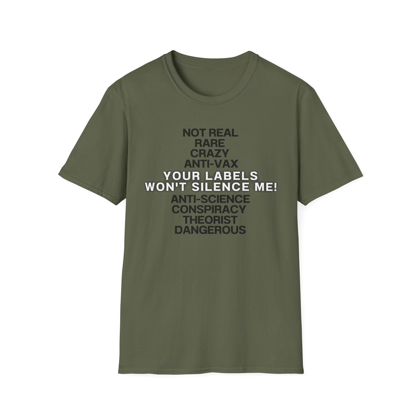 Your Labels Won’t Silence Me – Bold Truth & Advocacy Tee