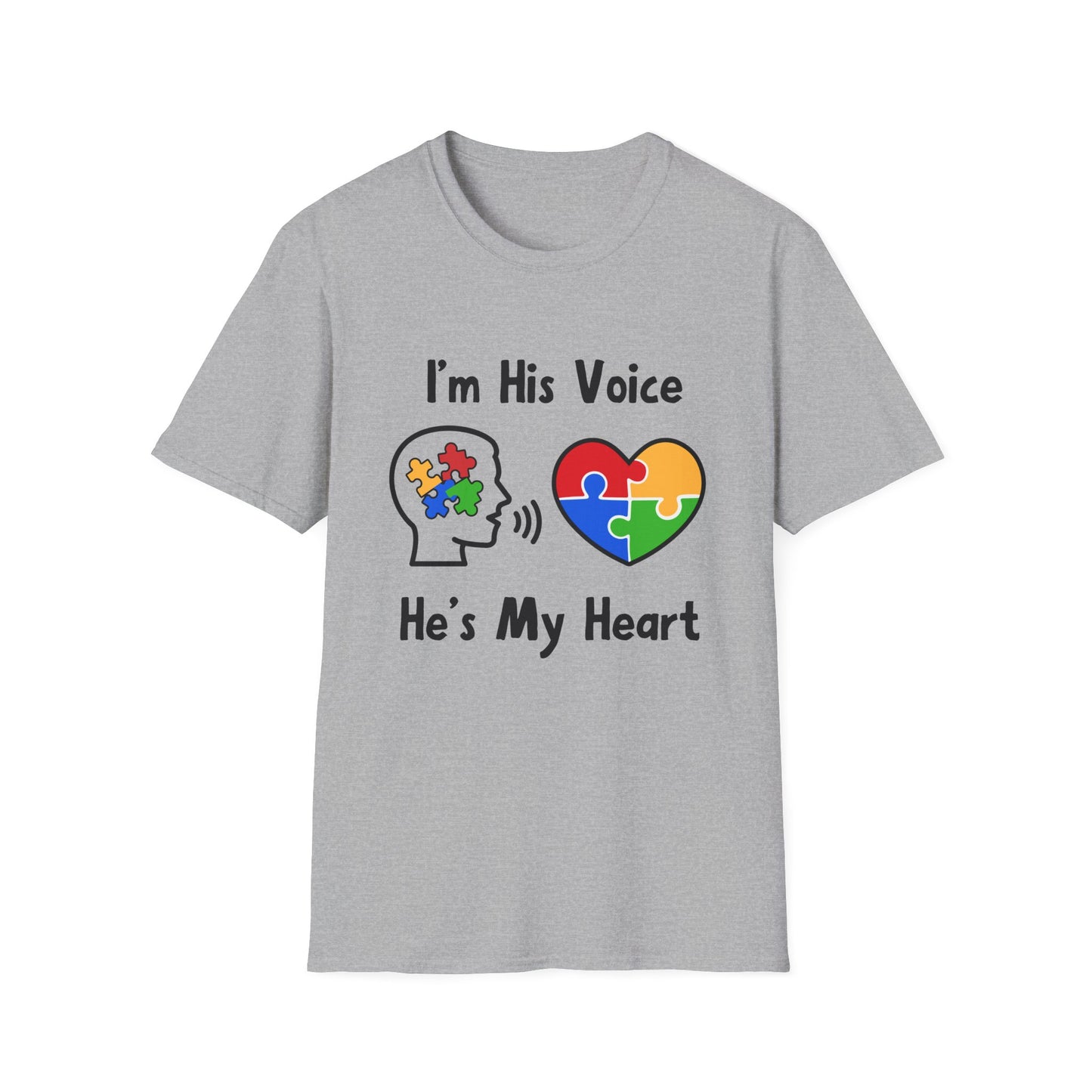 I’m His Voice He’s My Heart – Autism Parent Shirt