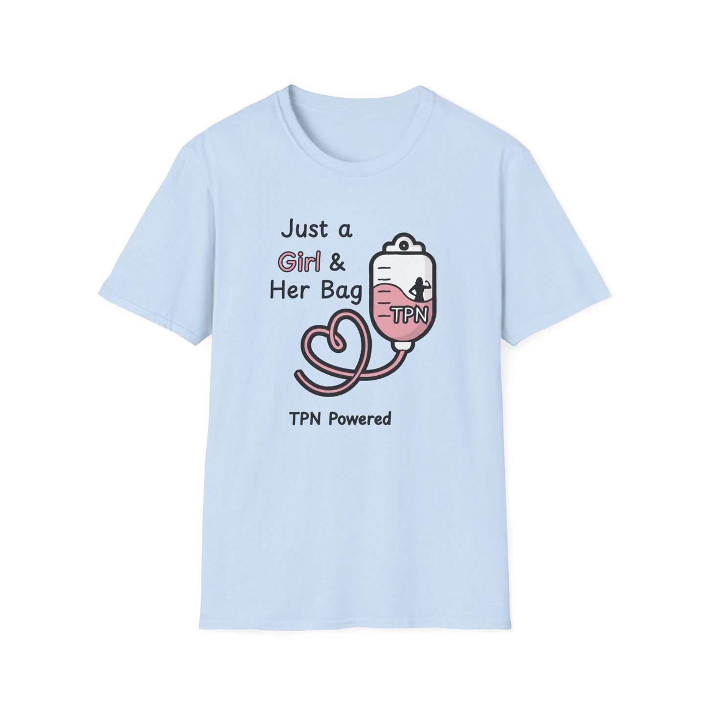 Just a Girl & Her Bag – TPN- IV Nutrition Tee