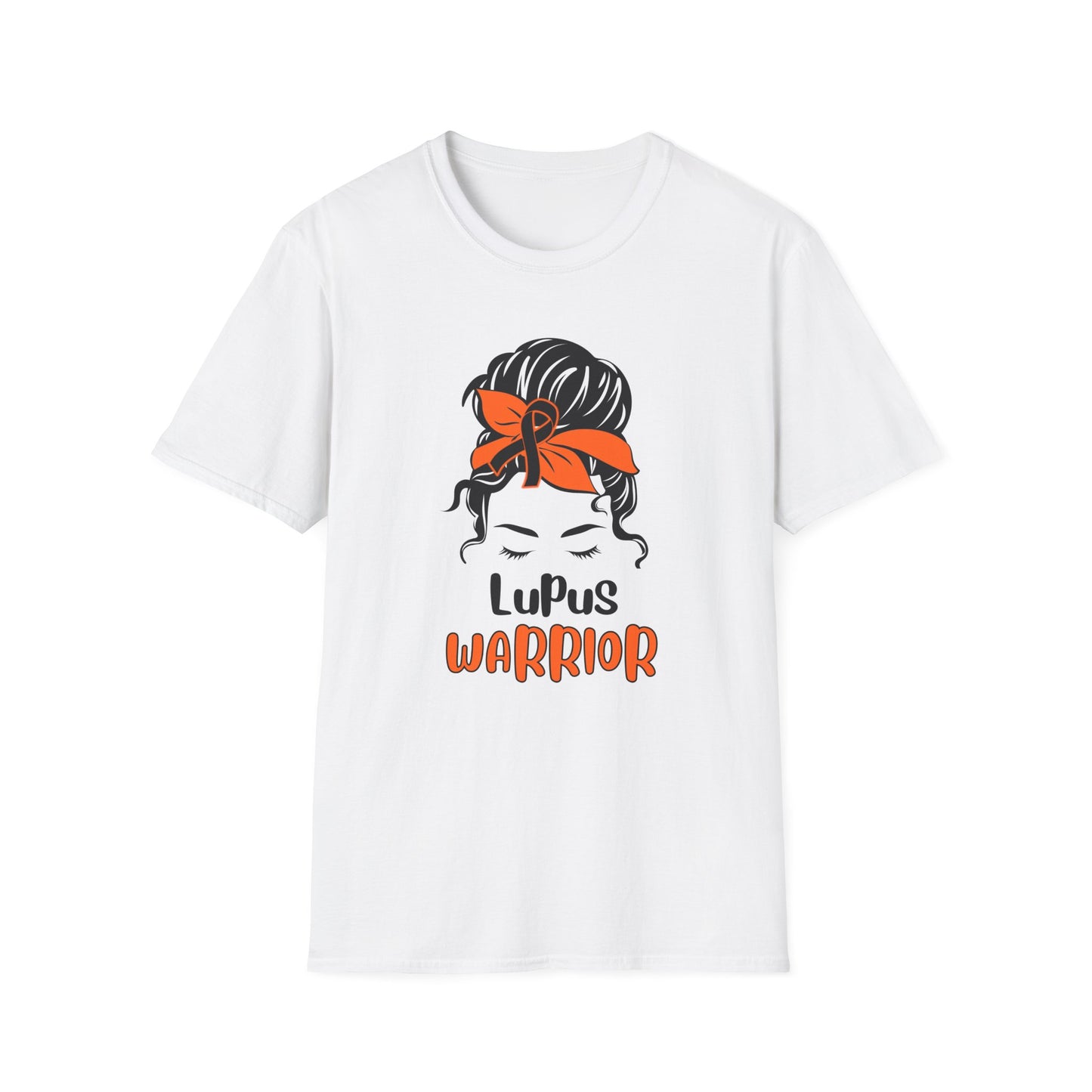 Lupus Warrior – Messy Bun Awareness Ribbon Tee