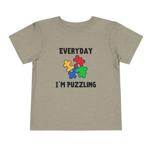 Everyday I'm Puzzling – Autism Toddler Shirt