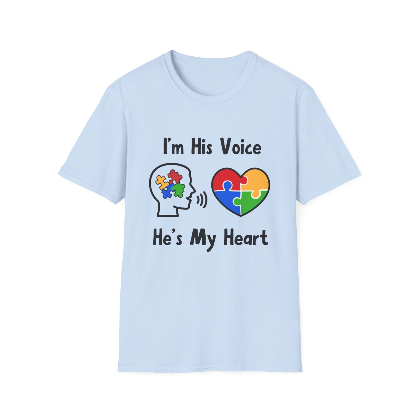 I’m His Voice He’s My Heart – Autism Parent Shirt