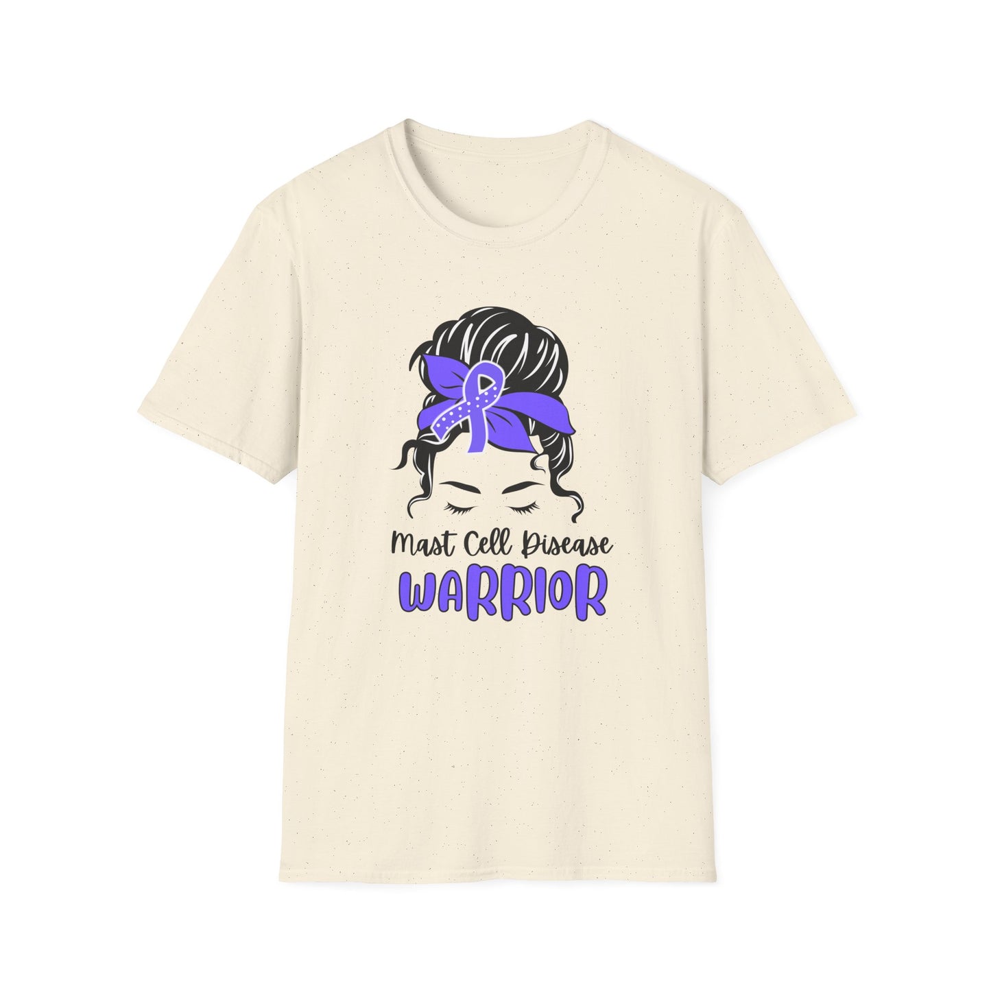 MCAS Warrior – Messy Bun Awareness Ribbon Tee