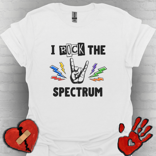 I Rock the Spectrum – Autism Awareness Shirt for Teens & Adults