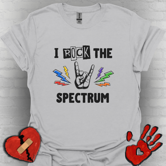I Rock the Spectrum – Autism Awareness Shirt for Teens & Adults
