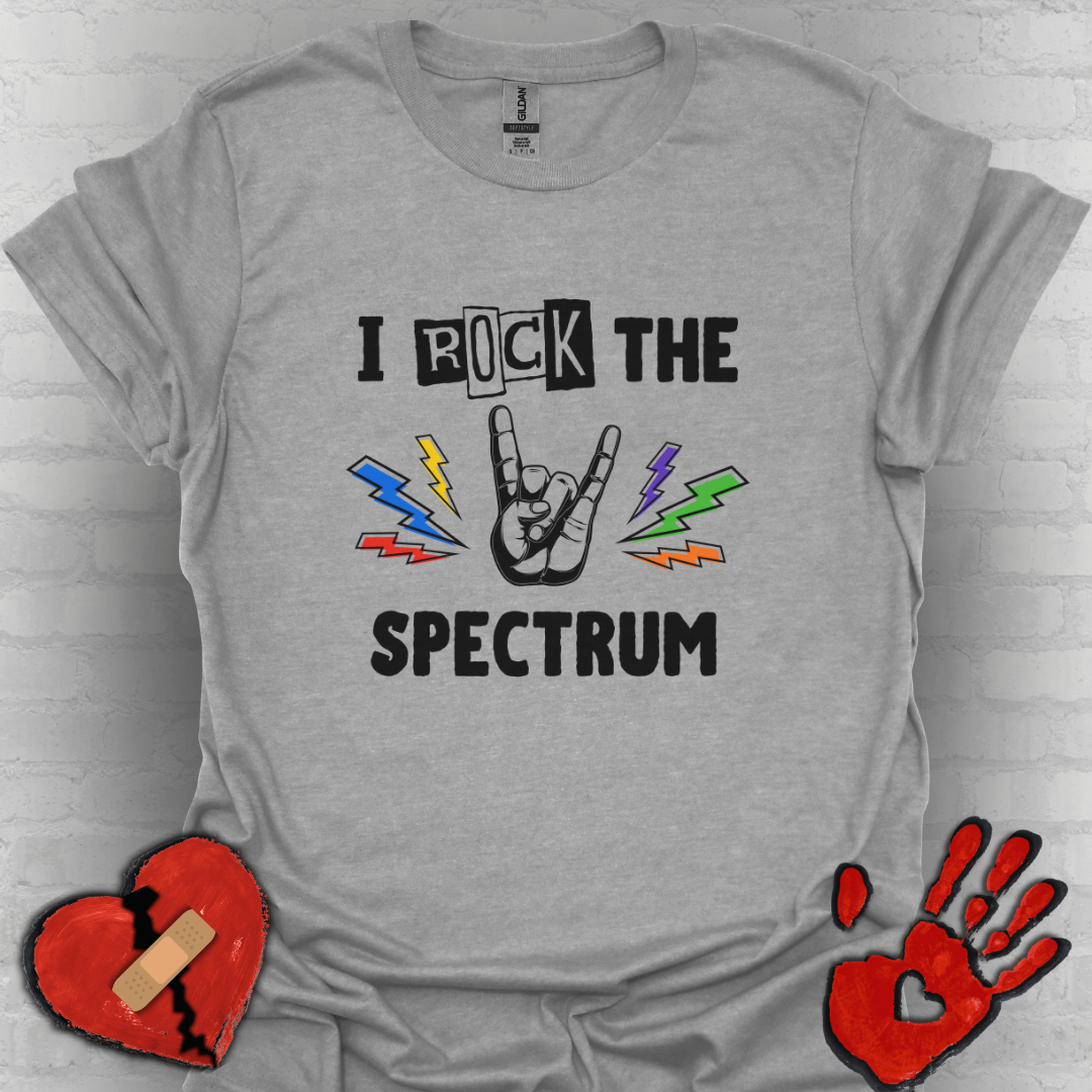 I Rock the Spectrum – Autism Awareness Shirt for Teens & Adults