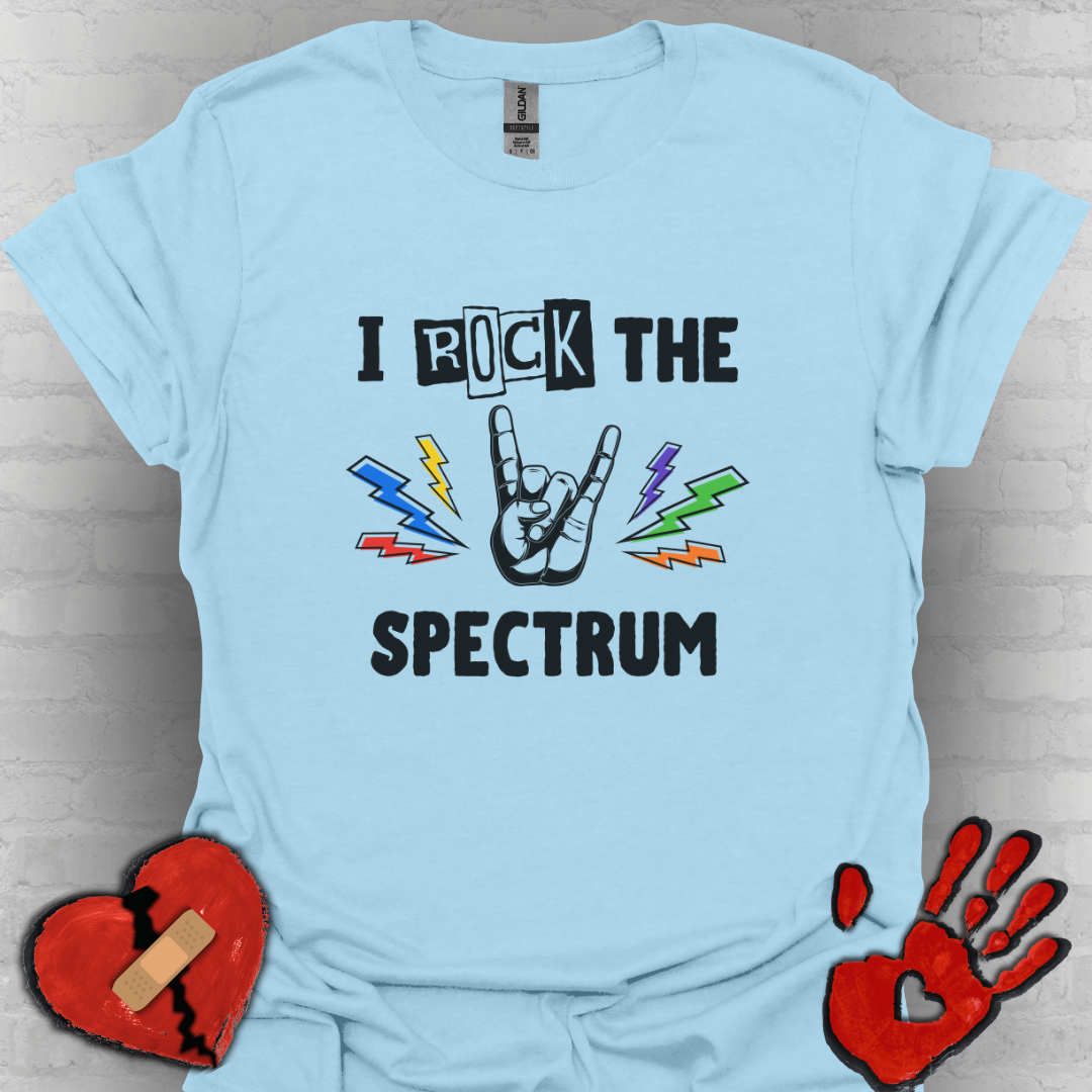 I Rock the Spectrum – Autism Awareness Shirt for Teens & Adults