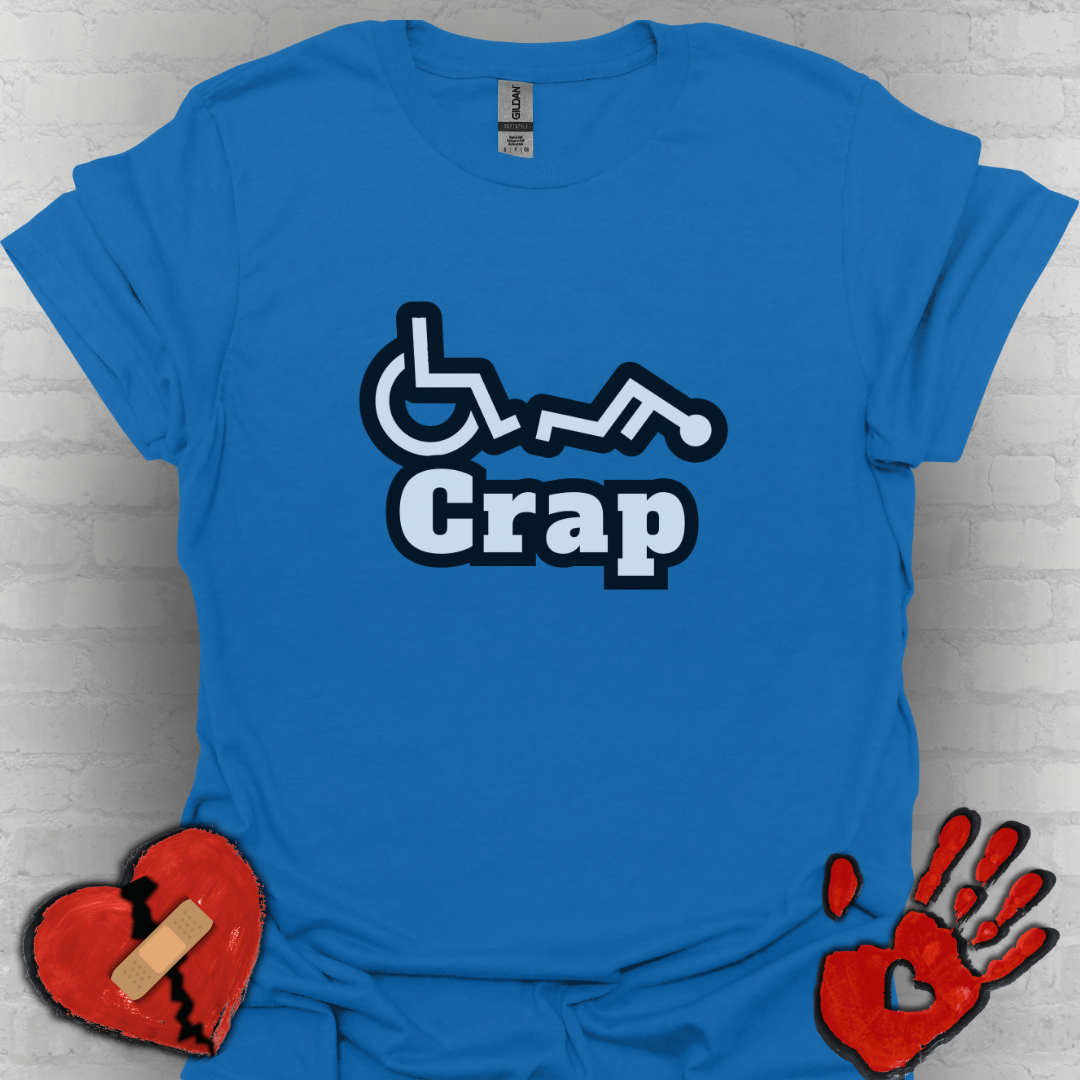 Oh Crap Wheelchair Humor Shirt – Funny Tee