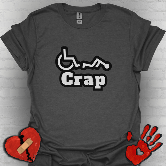 Oh Crap Wheelchair Humor Shirt – Funny Tee