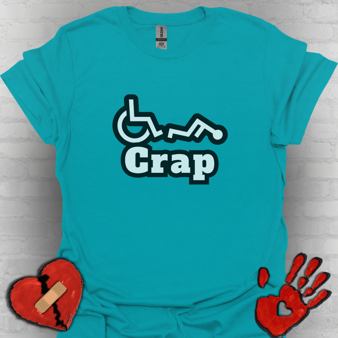 Oh Crap Wheelchair Humor Shirt – Funny Tee