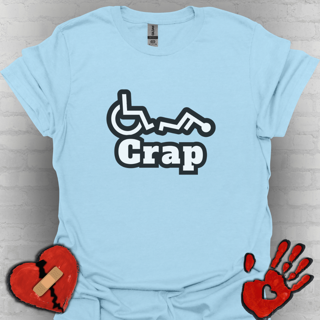 Oh Crap Wheelchair Humor Shirt – Funny Tee