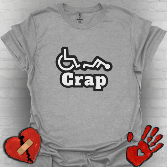 Oh Crap Wheelchair Humor Shirt – Funny Tee