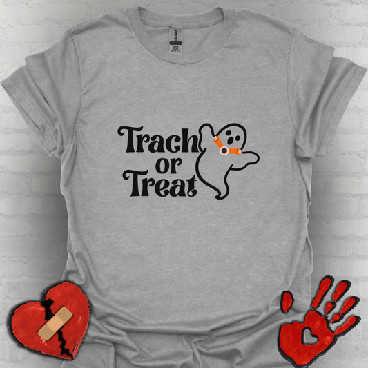 Trach or Treat – Halloween Tracheostomy Shirt (Version 1)