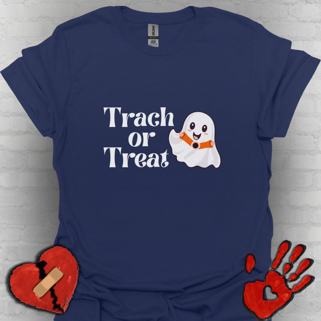 Trach or Treat – Halloween Tracheostomy Shirt (Version 2)