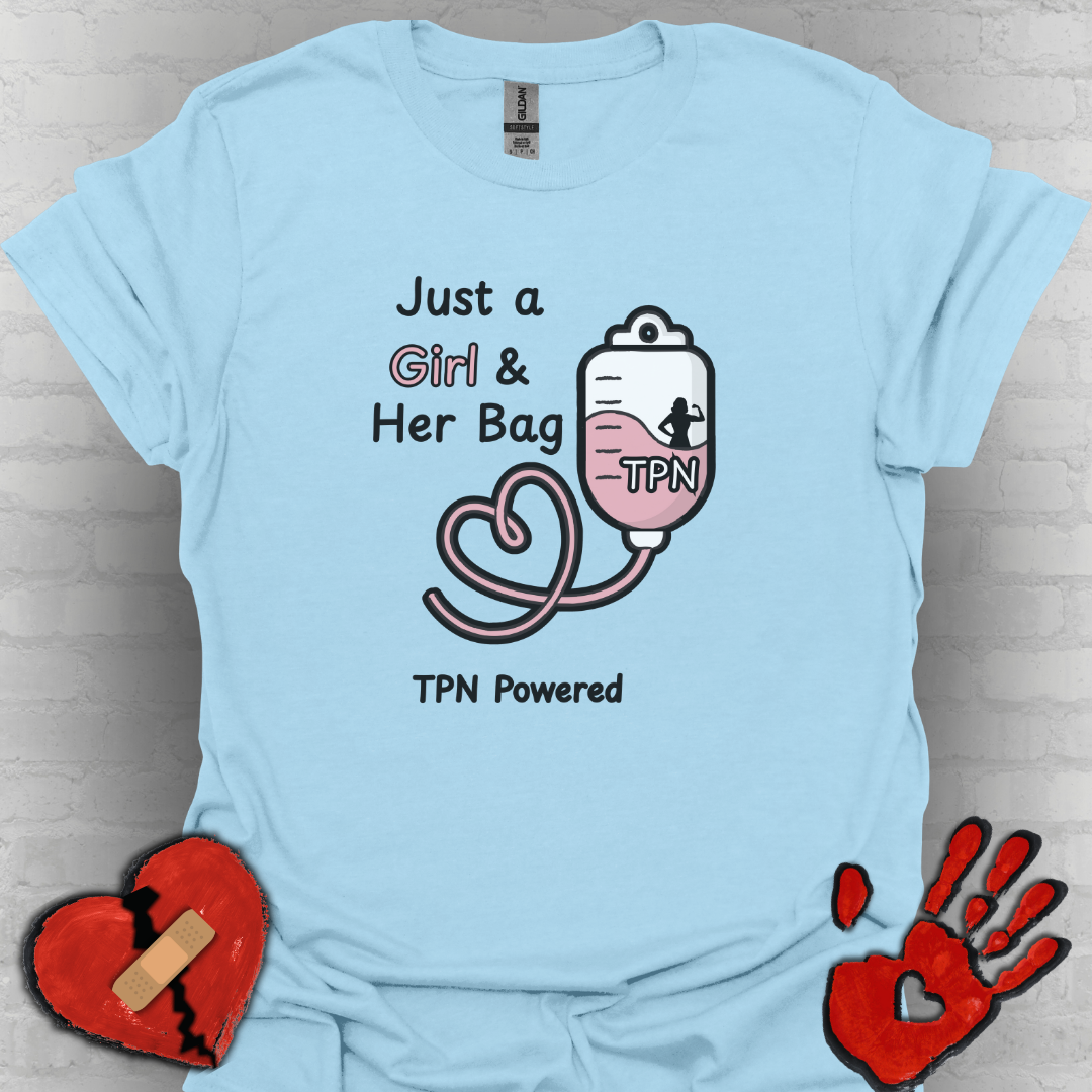 Just a Girl & Her Bag – TPN- IV Nutrition Tee