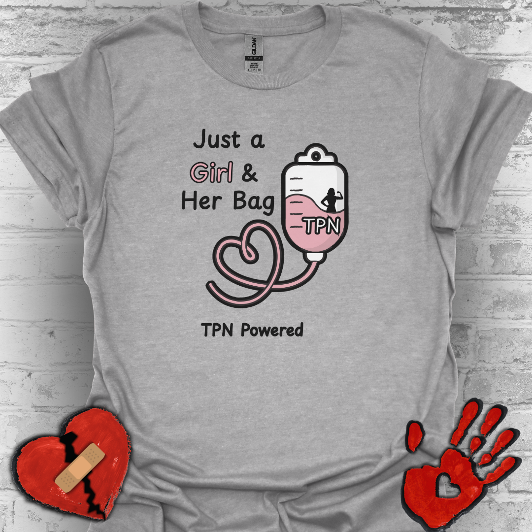 Just a Girl & Her Bag – TPN- IV Nutrition Tee