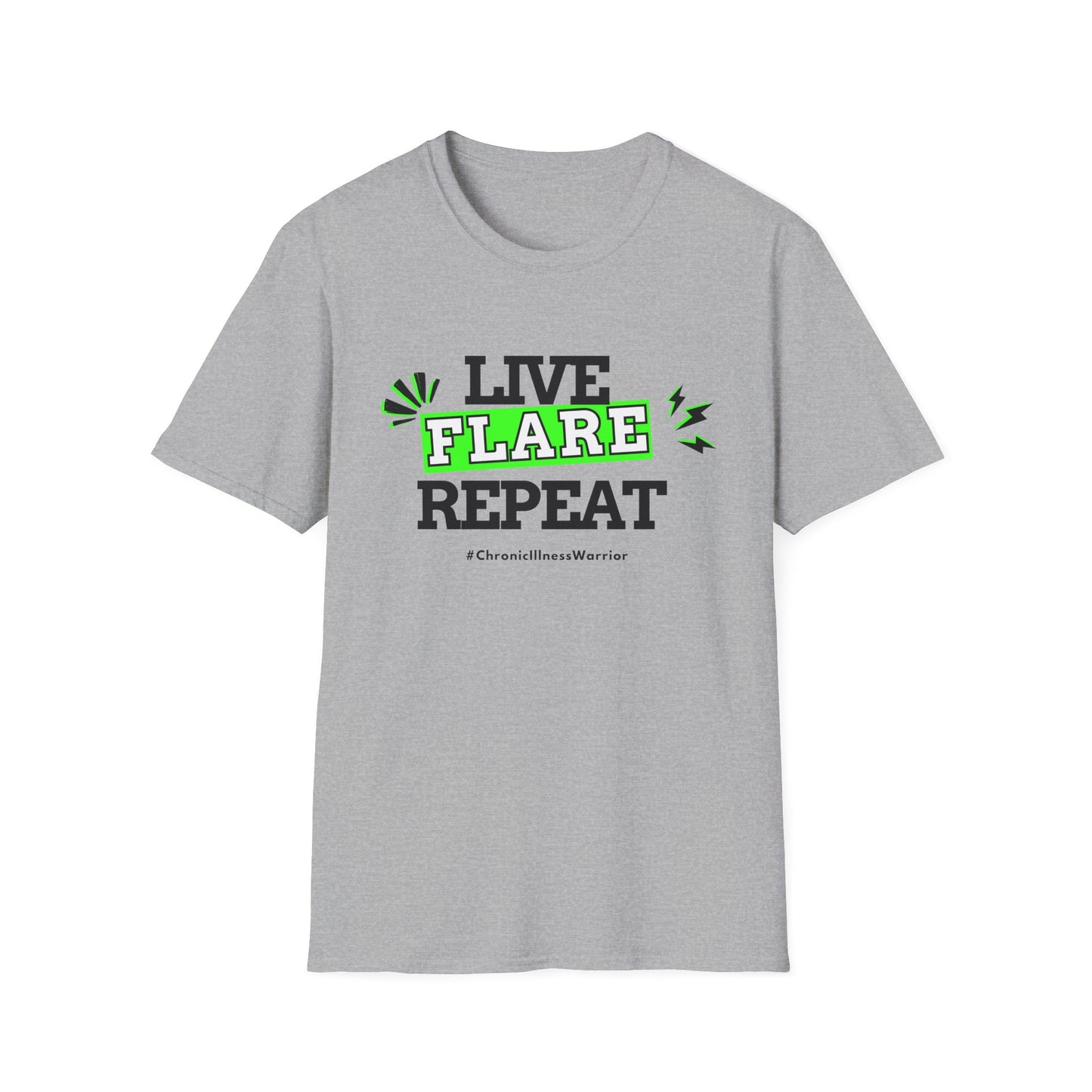 Live Flare Repeat – #ChronicIllnessWarrior Tee