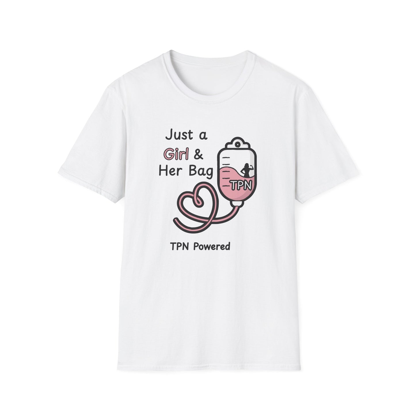 Just a Girl & Her Bag – TPN- IV Nutrition Tee