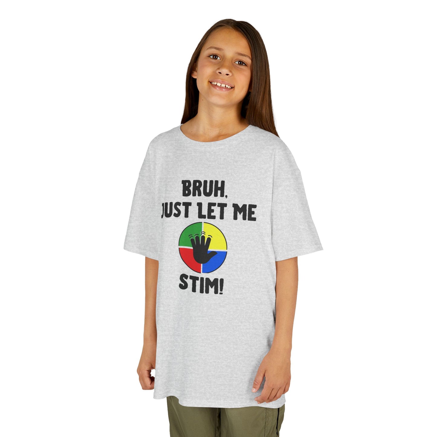 Bruh Just Let Me Stim – Autism Kids Shirt