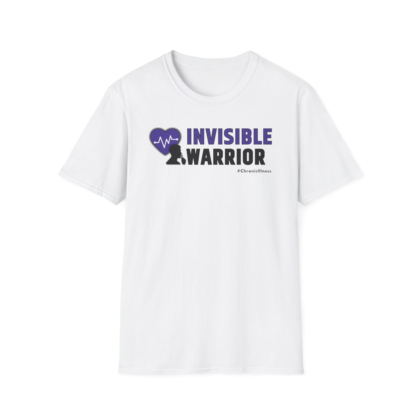 Chronic Illness Invisible Warrior- Purple Design Shirt