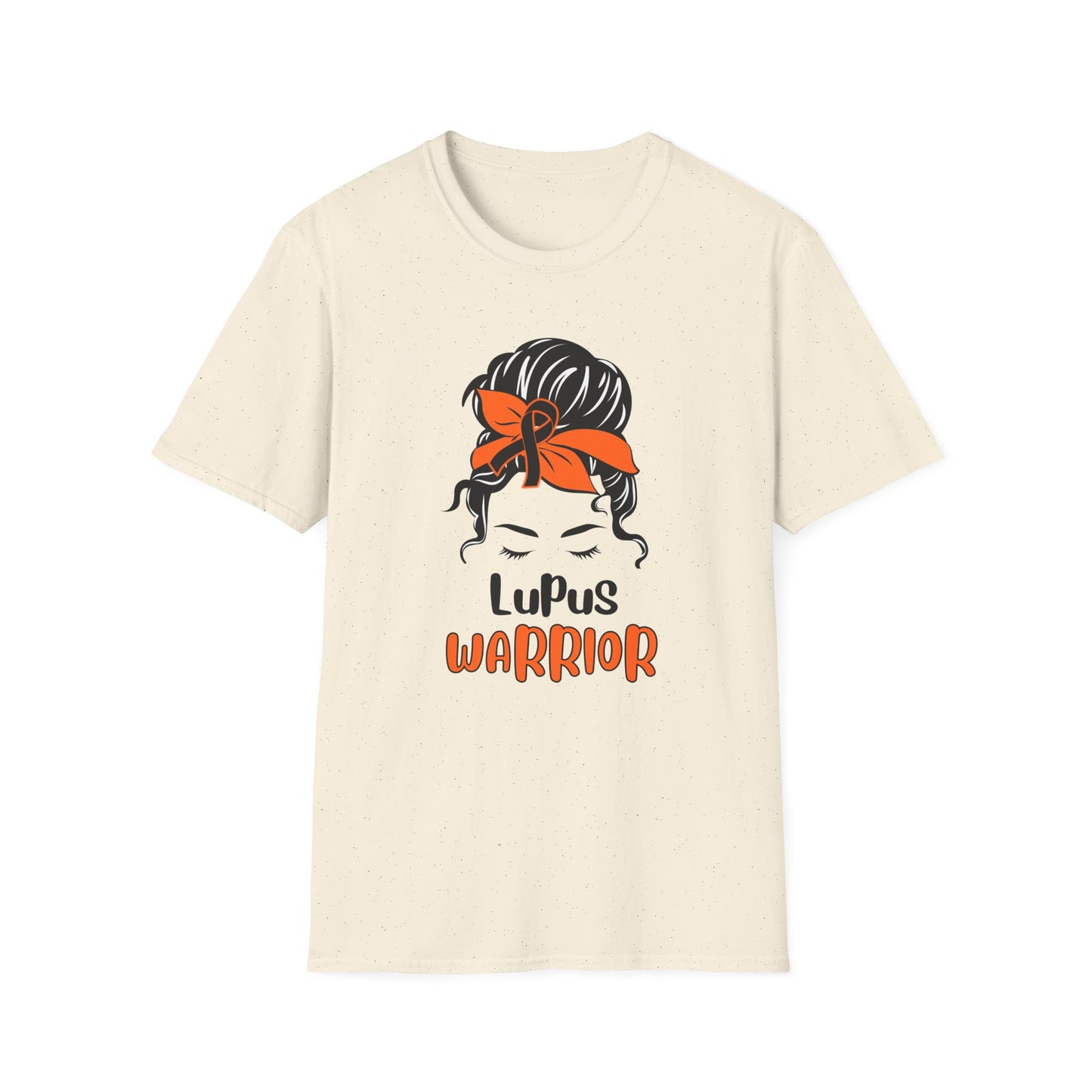 Lupus Warrior – Messy Bun Awareness Ribbon Tee
