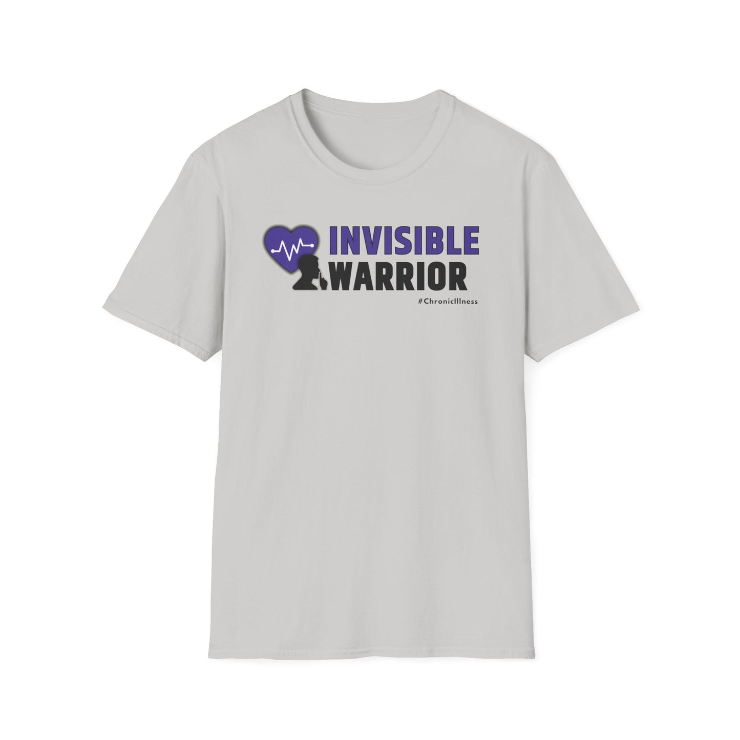 Chronic Illness Invisible Warrior- Purple Design Shirt