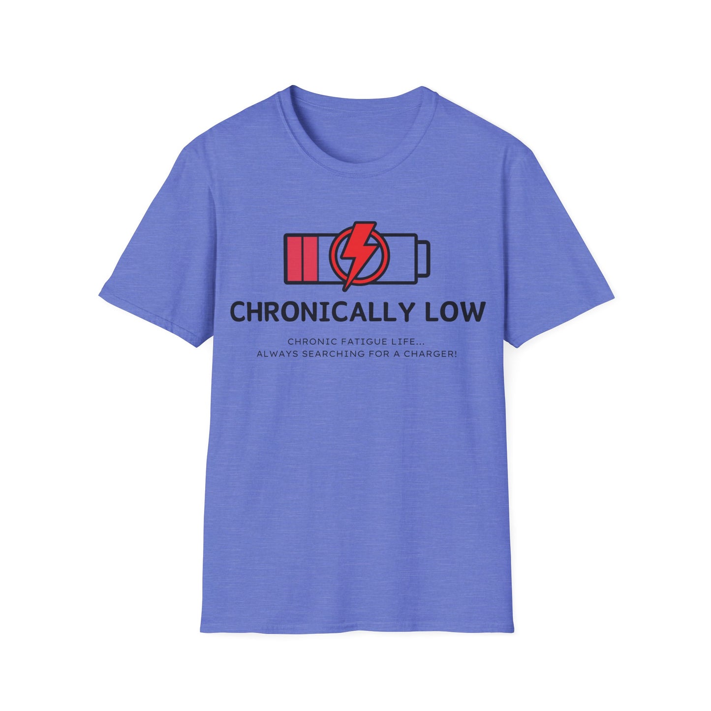 Chronically Low Battery Tee – Chronic Fatigue Life Shirt