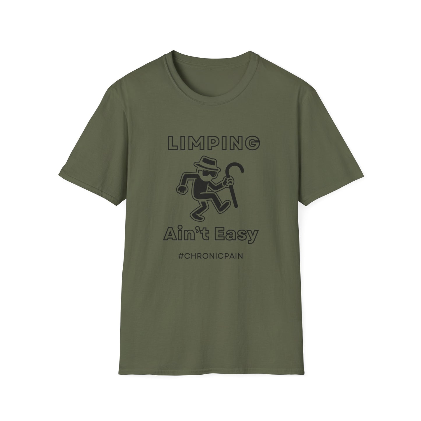 Limpin' Ain't Easy- Chronic Pain Humor Shirt