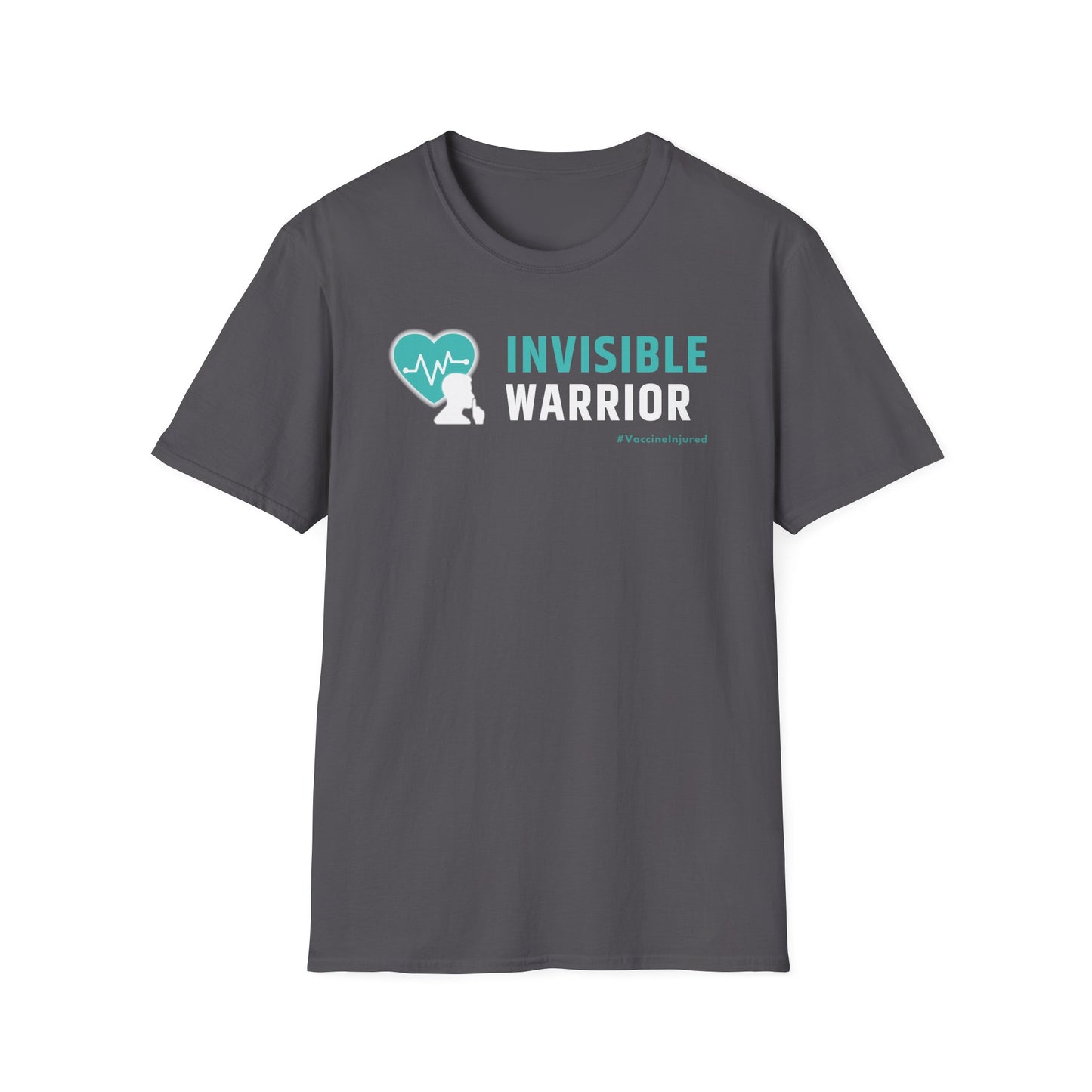 Vaccine Injury Invisible Warrior- Teal Design Shirt