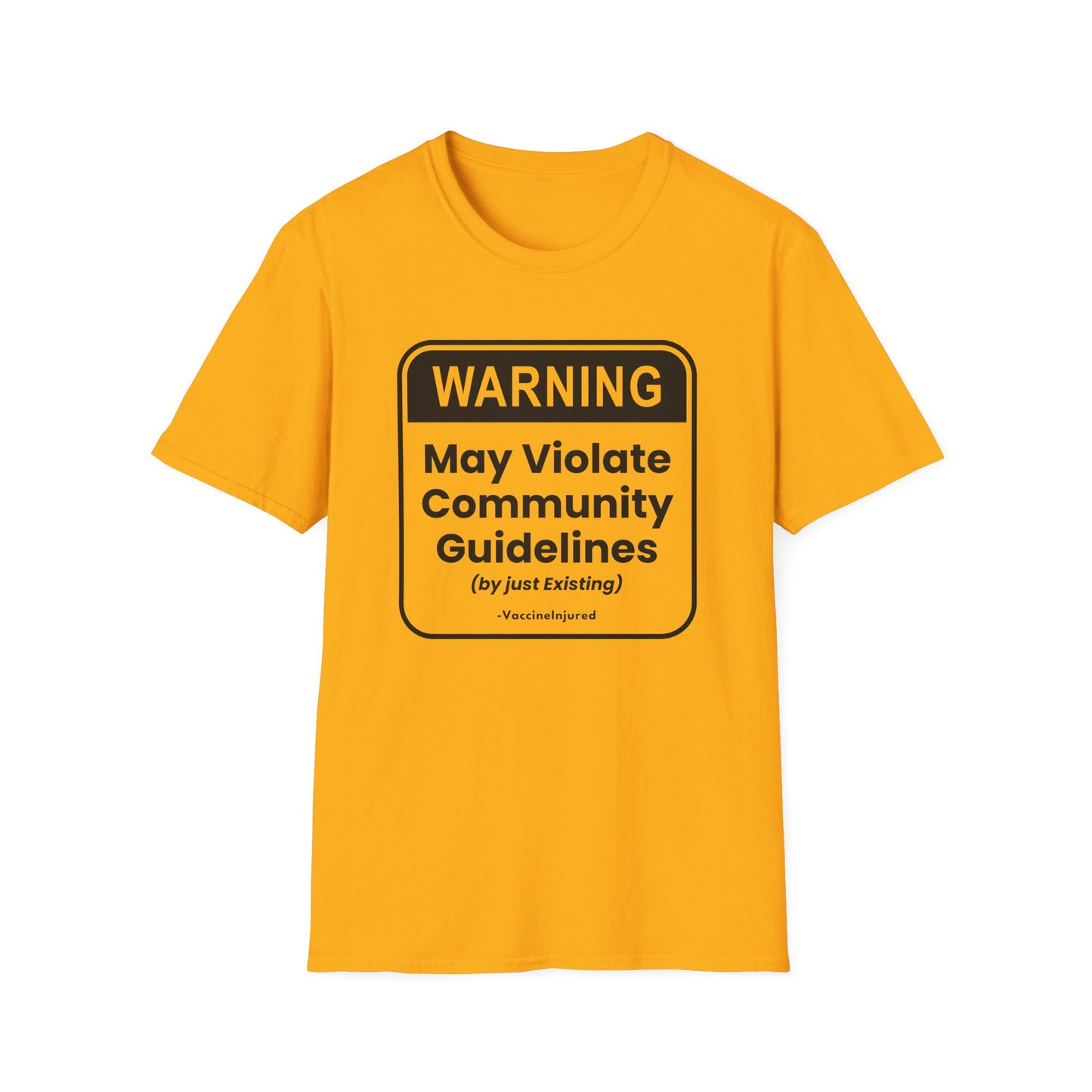 ⚠️ Warning: Community Guidelines T-Shirt