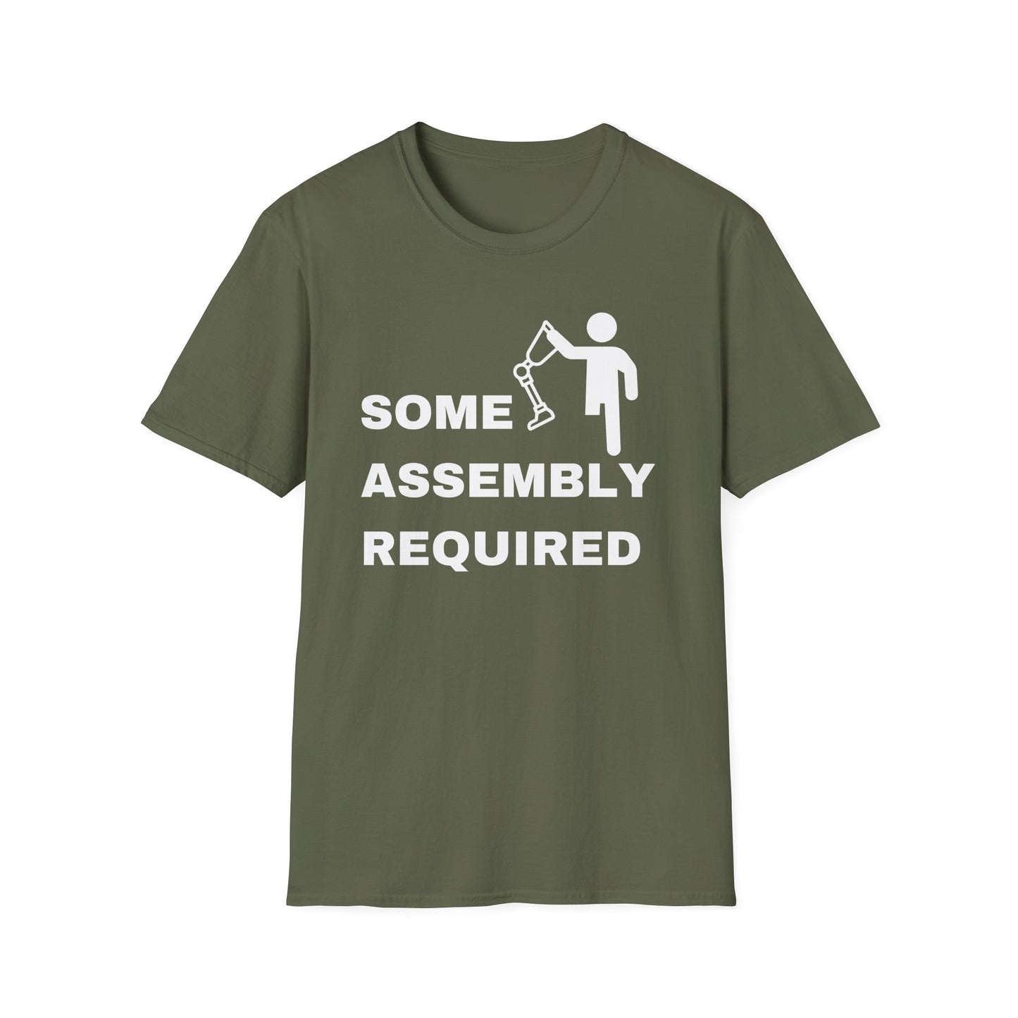 Some Assembly Required – Amputee Funny Shirt (Version 2)