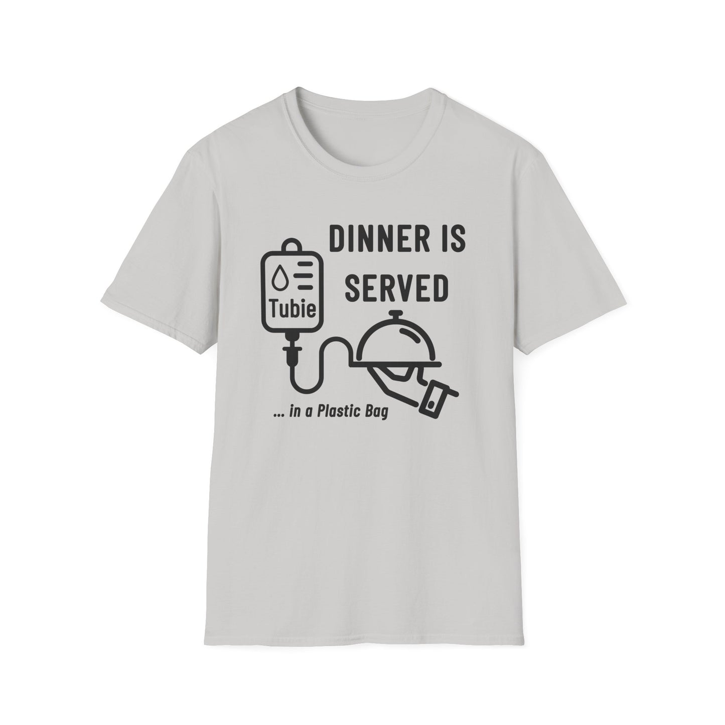 Dinner in a Plastic Bag – Funny Feeding Tube Tee