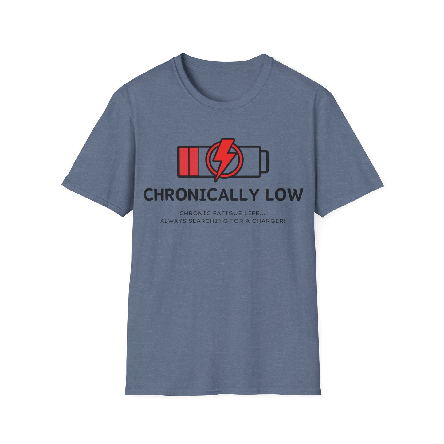 Chronically Low Battery Tee – Chronic Fatigue Life Shirt