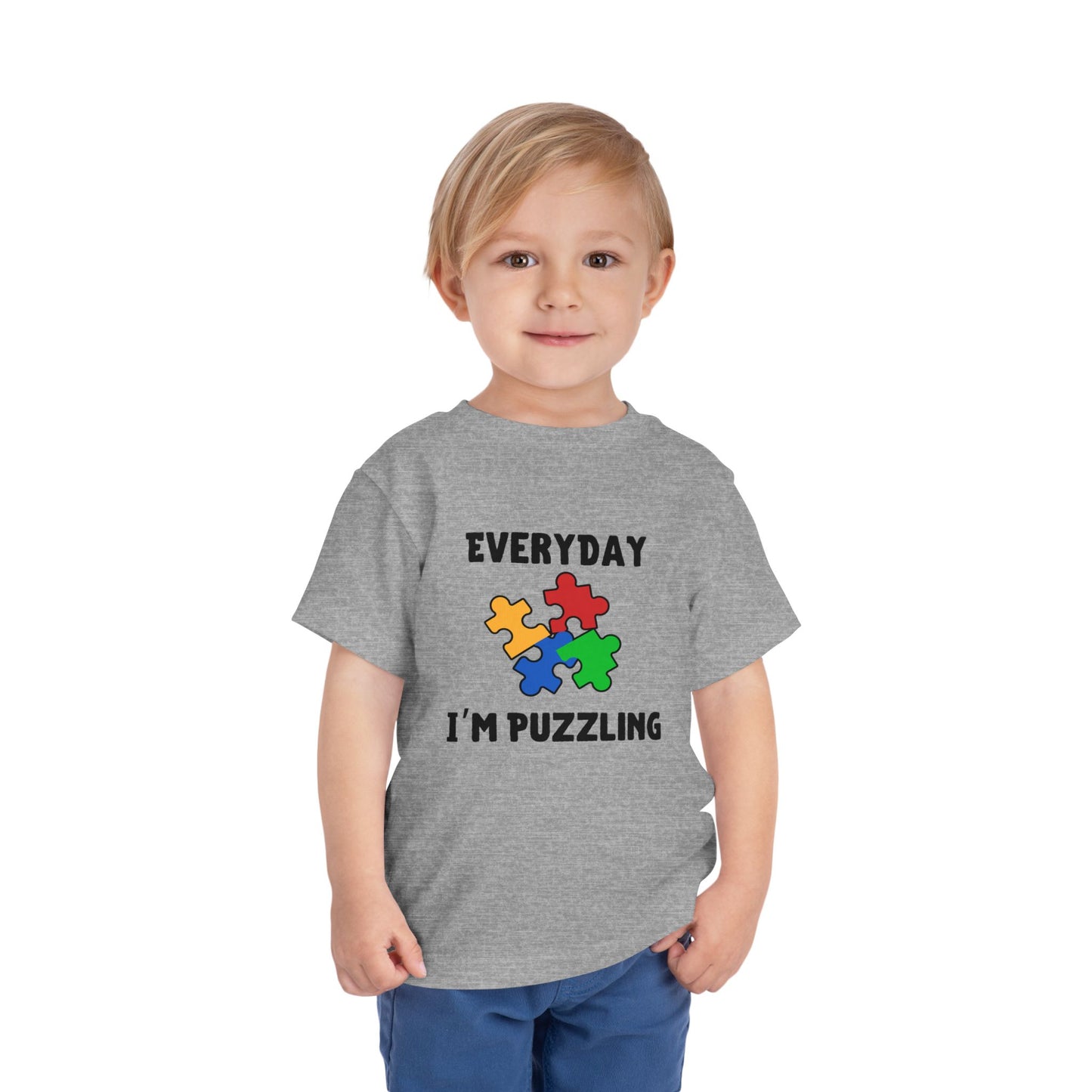 Everyday I'm Puzzling – Autism Toddler Shirt