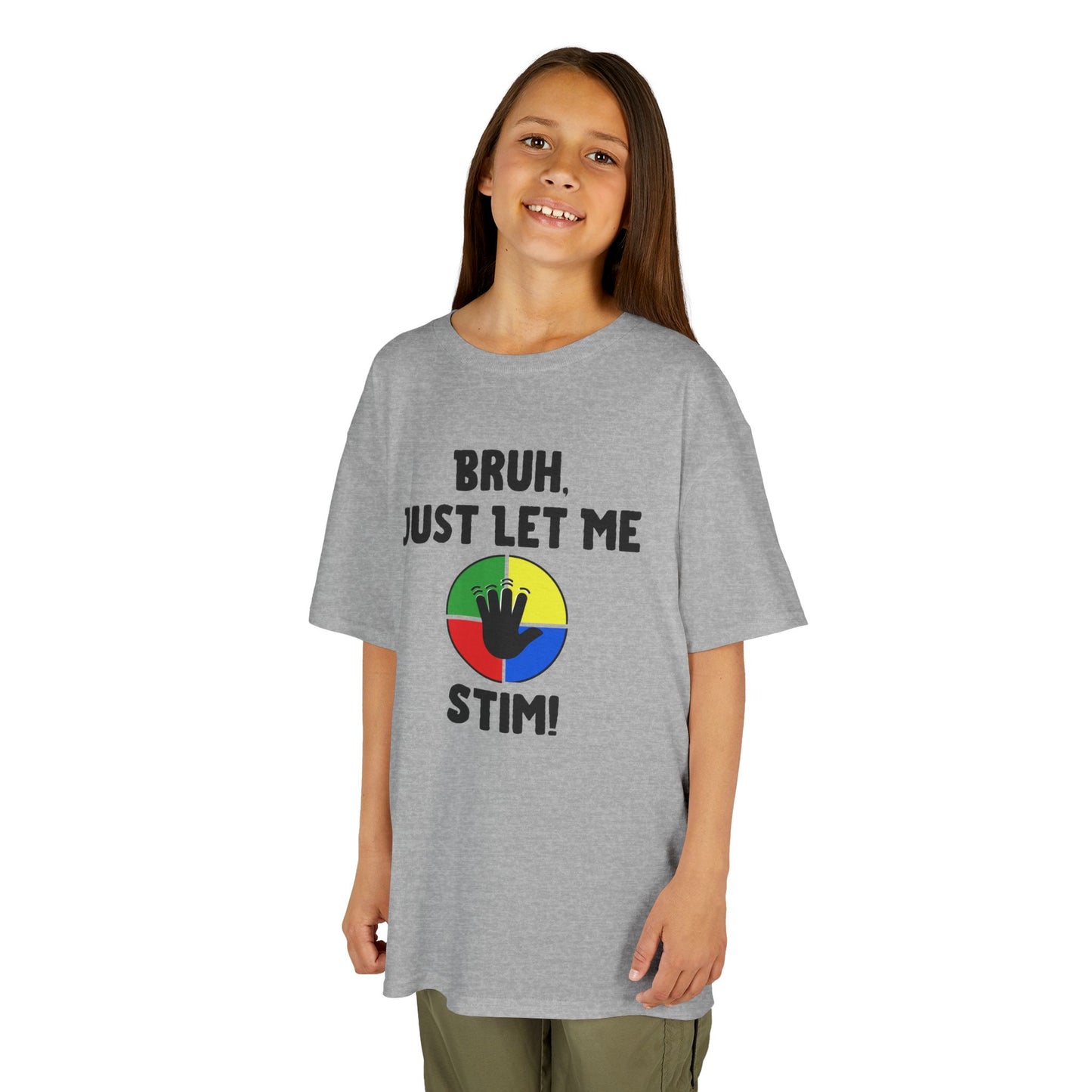 Bruh Just Let Me Stim – Autism Kids Shirt