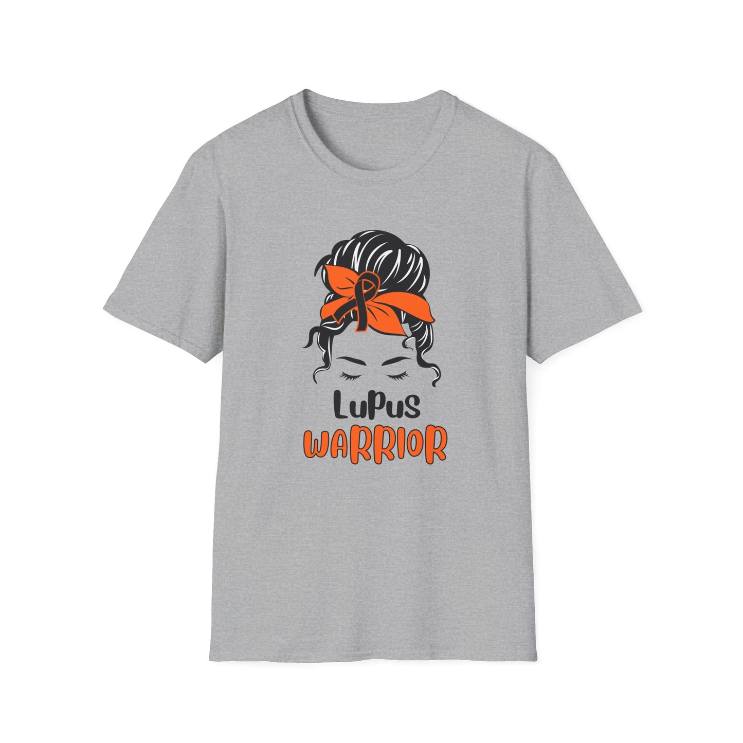 Lupus Warrior – Messy Bun Awareness Ribbon Tee