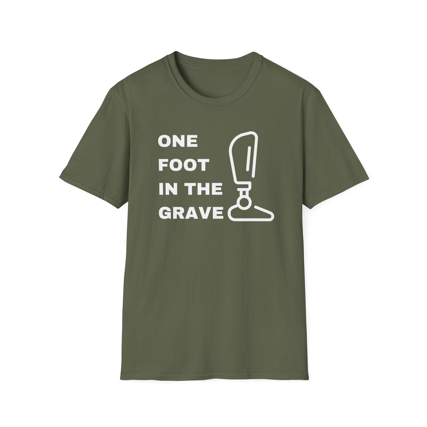 One Foot in the Grave BKA– Prosthetic Humor Tee