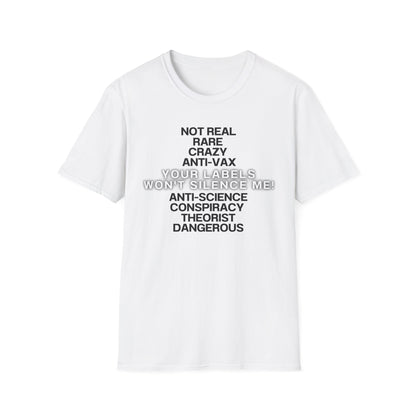 Your Labels Won’t Silence Me – Bold Truth & Advocacy Tee